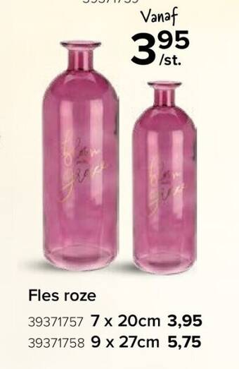 Euroshop Fles roze aanbieding
