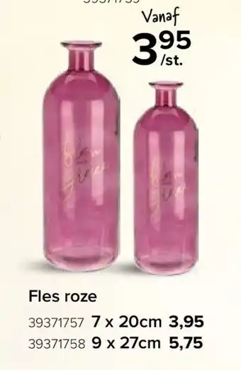 Fles roze
