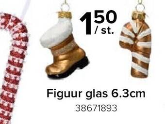 Euroshop Figuur glas 6.3cm aanbieding
