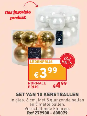 Trafic SET VAN 10 KERSTBALLEN aanbieding