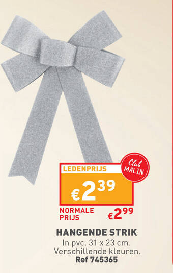 Trafic HANGENDE STRIK In pvc. 31 x 23 cm aanbieding