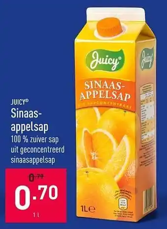 ALDI Sinaasappelsap 1liter aanbieding