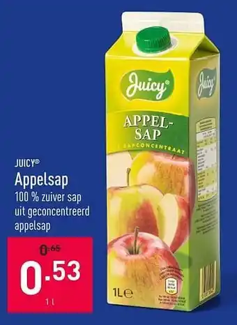 ALDI Appelsap 1liter aanbieding