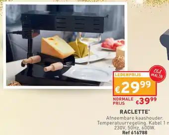 Trafic RACLETTE aanbieding