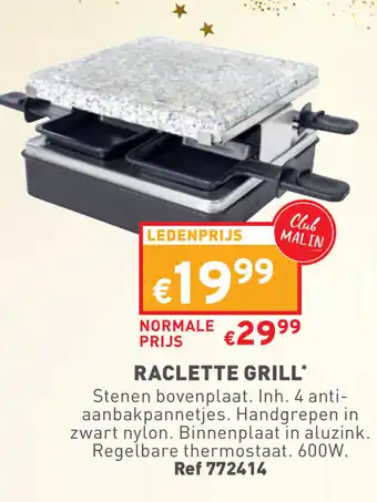 Trafic RACLETTE GRILL aanbieding