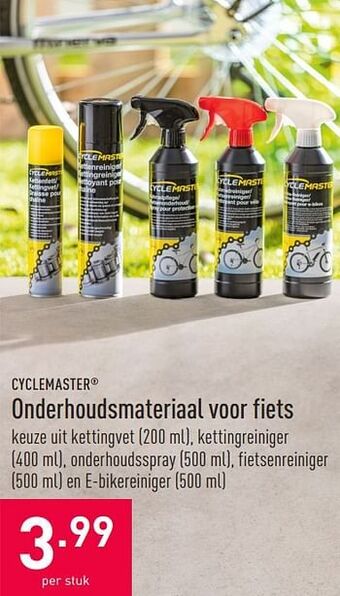 ALDI Onderhoudsmateriaal voor fiets aanbieding