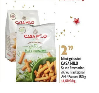 Match Mini-grissini casa milo aanbieding