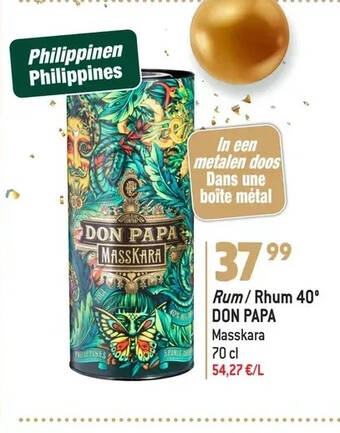 Match Rum/ rhum 40° don papa aanbieding