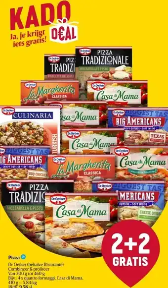 Delhaize Pizza aanbieding