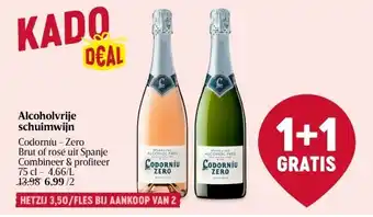 Delhaize Alcoholvrije schuimwijn aanbieding
