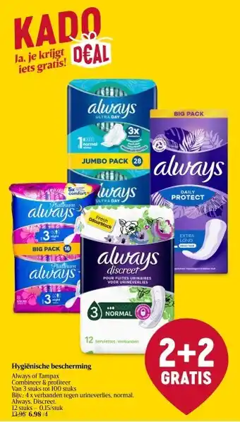 Delhaize Hygiënische bescherming aanbieding