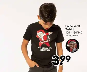 Wibra Foute kerst t-shirt aanbieding