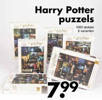 Wibra Harry potter puzzels aanbieding