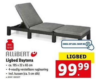 Lidl Ligbed daytona aanbieding