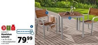 Lidl Aluminium tuintafel aanbieding