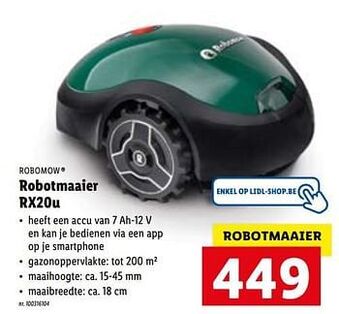 Robomow robotmaaier rx20u
