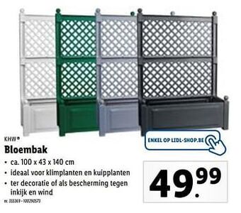 Lidl Bloembak aanbieding