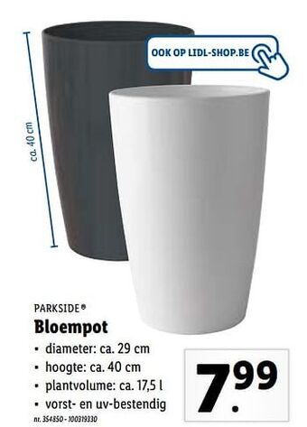 Lidl Bloempot aanbieding
