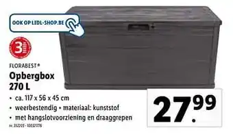 Lidl Opbergbox 270 l aanbieding