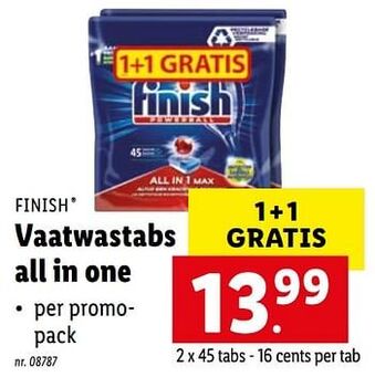 Lidl Vaatwastabs all in one aanbieding