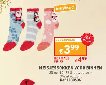 MEISJESSOKKEN VOOR BINNEN