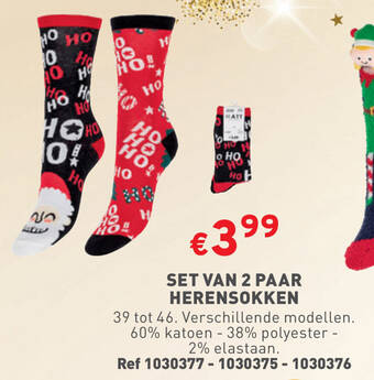 Trafic SET VAN 2 PAAR HERENSOKKEN aanbieding