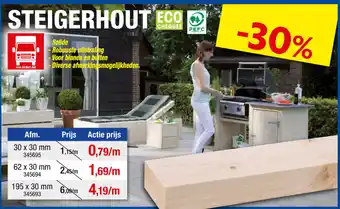 Hubo Steigerhout aanbieding
