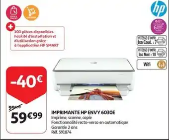 Auchan IMPRIMANTE HP ENVY 6030E aanbieding