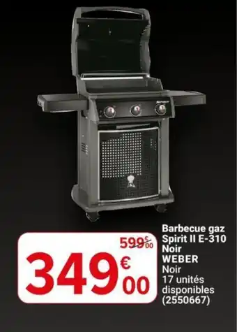 Barbecue gaz Spirit II E-310 Noir WEBER