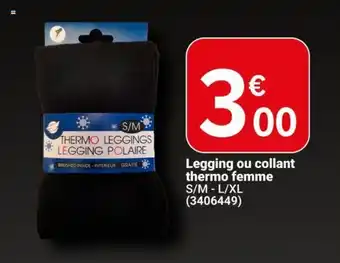 Cora Legging ou collant thermo femme aanbieding