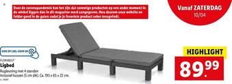 Lidl Florabest Ligbed aanbieding