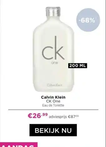 Calvin Klein CK One Eau de Toilette 200mL