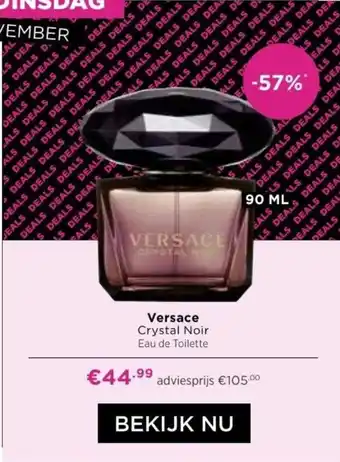 ICI PARIS XL Versace Crystal Noir Eau de Toilette 90mL aanbieding
