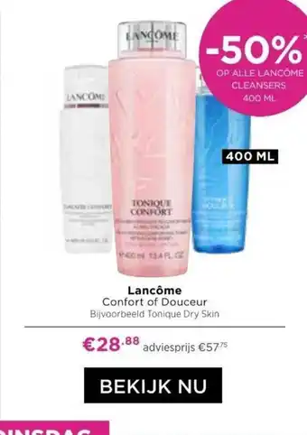 ICI PARIS XL Lancôme Confort of Douceur Tonique Dry Skin 400mL aanbieding
