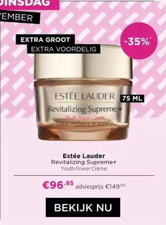 ICI PARIS XL Estée Lauder Revitalizing Supreme+ Youth Power Crème 75mL aanbieding