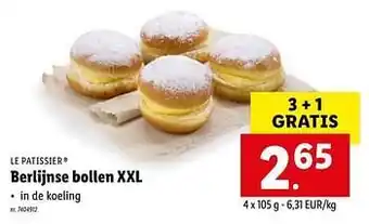 Lidl Berlijnse bollen xxl aanbieding