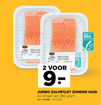 Jumbo Jumbo Zalmfilet Zonder Huid aanbieding