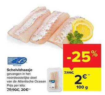 Carrefour Schelvishaasje aanbieding
