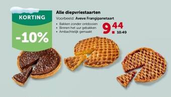 AVEVE Alle diepvriestaarten aanbieding
