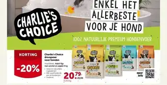 Charlie’s choice droogvoer voor honden