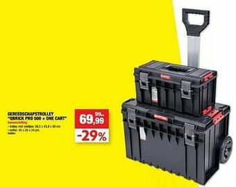 Gereedschapstrolley qbrick pro 500 + one cart