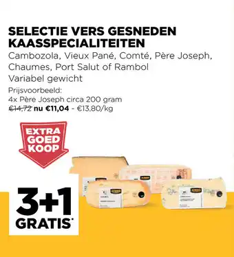 Jumbo Selectie Vers Gesneden Kaasspecialiteiten aanbieding