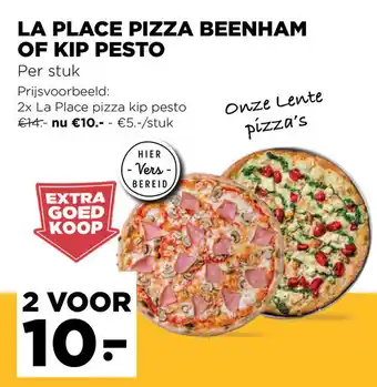 Jumbo La Place Pizza Beenham of Kip Pesto aanbieding