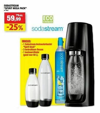 Hubo Sodastream spirit mega pack aanbieding