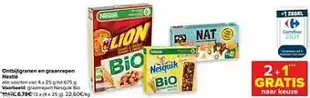 Carrefour Nestlé graanrepen nesquik bio aanbieding