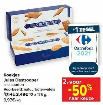 Jules destrooper natuurboterwafels