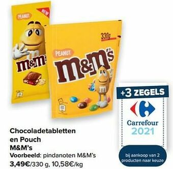 Carrefour Pindanoten m+m’s aanbieding