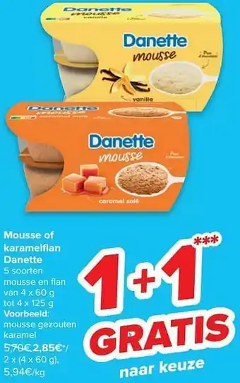 Carrefour Mousse gezouten karamel aanbieding