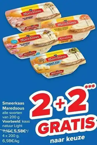 Carrefour Kaas natuur light aanbieding