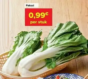 Carrefour Paksoi aanbieding